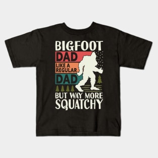 Bigfoot Father's Day Kids T-Shirt